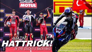 MASTERCLASS Toprak Razgatlioglu Made a Perfect Wins in Misano WSBK Race toprakrazgatlıoğlu sbk [upl. by Neslund]