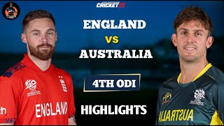 England vs Australia 4th ODI Highlights 2024  aus vs eng 4th odi highlights  eng vs aus odi [upl. by Esinnej]