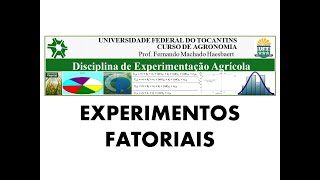 Experimentos Fatoriais Introdução [upl. by Anesusa224]