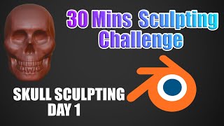 Sculpting in Blender  30 Mins Sculpting Challenge Day 175 blender sculpting anatomy [upl. by Kcirdahc]