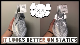 KAWS x YEEZY BOOST 350 STATIC LACING EASY TUTORIAL [upl. by Rimaa371]