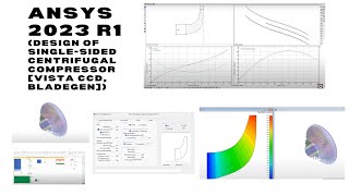 Design of singlesided centrifugal compressor in ANSYS 2023 R1 VISTA CCD BLADEGEN [upl. by Ahsimal]