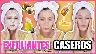 3 EXFOLIANTES CASEROS Y NATURALES PARA LA CARA  PIEL SUAVE Y BONITA  NatyGloss [upl. by Melisandra]