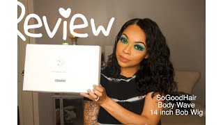 14 inch Body Wave Bob Review and Style  SoGoodHair [upl. by Eiroc20]