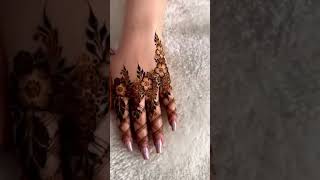 Stylish finger mehndi designmehndi trending hennadesign new music mehandi shorts short rap [upl. by Liek]