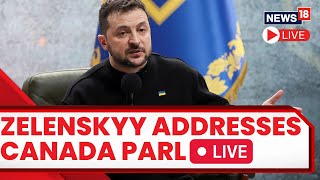 Ukraines Zelensky Addresses Canada Parliament LIVE  Zelensky Speech LIVE  Zelensky Canada Visit [upl. by Nosned]