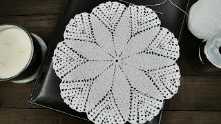 Easy Crochet Doily PART 2 Tutorial For Beginners Quick Doily Pattern [upl. by Follansbee]