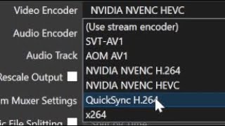 OBS 2911  Intel Quicksync QSV HEVC H265 Missing  Disappeared [upl. by Treva]