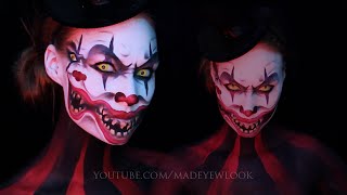 Double Face Clown Makeup Tutorial  Dual [upl. by Ades]