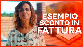 ECOBONUS 110  Esempio di SCONTO IN FATTURA [upl. by Formica]