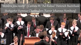 quotMembra Jesu nostriquot  Cantata III quotAd manusquot Dieterich Buxtehude  Stuttgarter HymnusChorknaben [upl. by Arze]