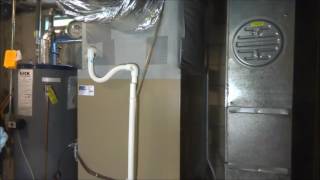 how to clear a blocked Air conditioning drain pan [upl. by Ebert]