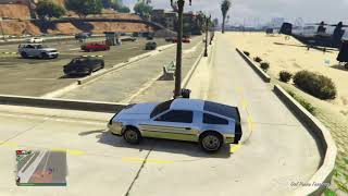 Voiture Volante Delorean GTA 5 DLC Fin Du Monde deluxo [upl. by Alfy]