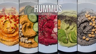 Hummus  Cinco recetas diferentes [upl. by Deborath409]