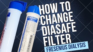 Dialysis Machine  Fresenius 4008S  How to changereplace Diasafe Filter  Bypass diasafe filter [upl. by Marylinda]