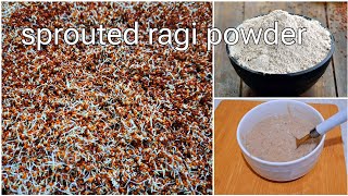 Weight gain Baby Food  Sprouted Ragi Powder [upl. by Ahsote]