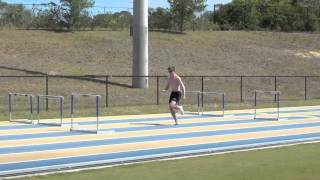 110m hurdles training Florida 9th April 2013 [upl. by Anerev]