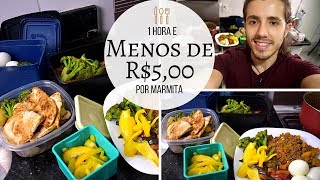 Marmitas Low Carb para a Semana em 1 Hora  Cardápio Batata Assando [upl. by Clie]