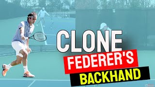 How to Clone Federers Backhand 20 minute Step By Step Tutorial [upl. by Ojahtnamas]