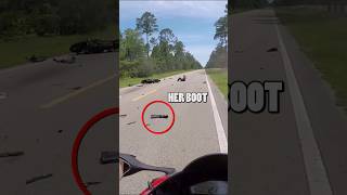 Worst Motorcycle Crash bikelife crash [upl. by Northrup858]