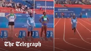 Somali sprinter’s ‘embarrassing’ 22 second 100m draws government apology [upl. by Esmerelda]