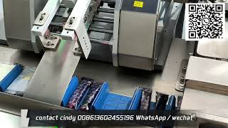 Biscuit auto feeding packing machine Auto cartoning machine [upl. by Sinnaoi833]