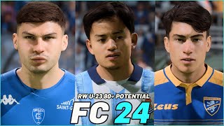 FC 24  BEST YOUNG RW U23 80 POTENTIAL WITH REAL FACES [upl. by Farro]