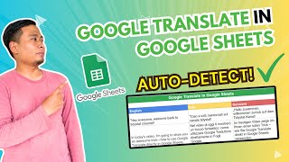 How to Use Google Translate in Google Sheets [upl. by Hamirak]