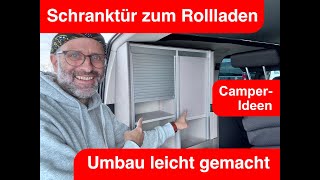 Schranktür zum Rolladen  DIY  Umbau leicht gemacht [upl. by Yeorgi596]