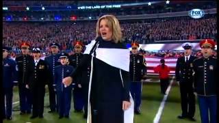 NFL Super Bowl XLVIII 2014  Renee Fleming sings National Anthem The Star Spangled Banner 2014 [upl. by Nolyat]