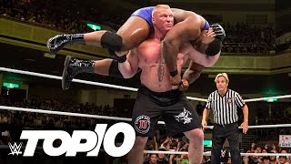 Brock Lesnar destroys groups of Superstars WWE Top 10 Oct 28 2021 [upl. by Maloney]