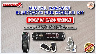 Geestar Digital Karaoke Bluetooth USB Module Kit  Explanation  Connection Details 🎶 [upl. by Thurlough808]