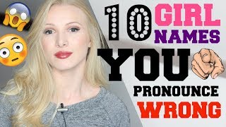 10 Girl Names YOU Pronounce INCORRECTLY  Free PDF and Quiz [upl. by Dranrev]