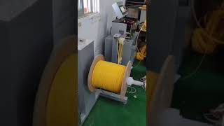 Optic fiber coiling machine [upl. by Alcine]