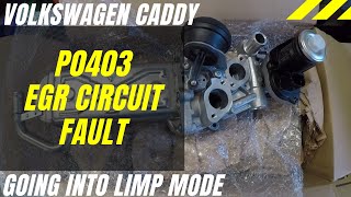 Volkswagen Caddy P0403 EGR circuit fault  Diagnosis amp Fix [upl. by Htiderem]