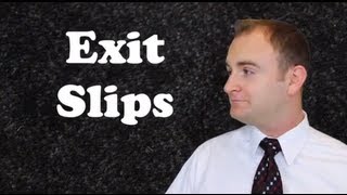 How to do Exit Slips  TeachLikeThis [upl. by Iemaj]