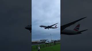 British Airways Boeing 7879 dreamliner landing in London Heathrow Airport boeing heathrow [upl. by Sabba]