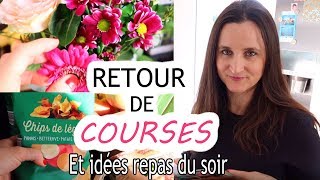 RETOUR DE COURSES LIDL et IDEES REPAS du soir   Little Béné [upl. by Samalla]