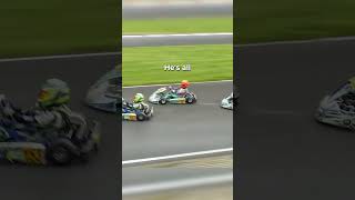 RIDICULOUS Outside DOUBLE overtake by Young GoKart racer [upl. by Nappy]