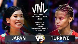 Japan vs Türkiye  Womens VNL 2024 [upl. by Akinaj]