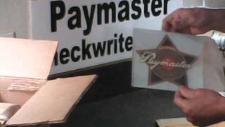 Paymaster Checkwriter Series X 900 [upl. by Lehman687]