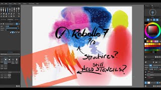 Rebelle 7 Pro How to use Structures vs Stencils vs Selection Tool [upl. by Rushing]