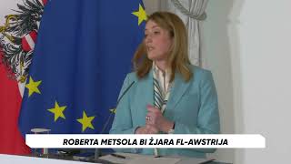 Roberta Metsola bi żjara flAwstrija [upl. by Ydurt]