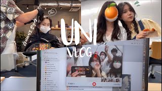 ENGとある大学２年夏の日常VLOG🕶🍊ft空きコマに美容院、カラオケ、久しぶりのベビたっぴ、課題） [upl. by Hebner]