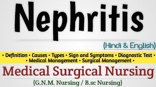 Nephritis  Nephritis In Hindi  Lupus nephritis  Glomerulonephritis [upl. by Rogovy]