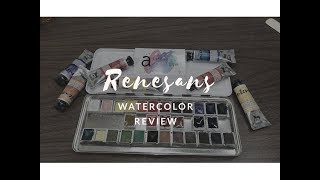 Renesans Watercolors Unboxing amp Review [upl. by Lekcim]