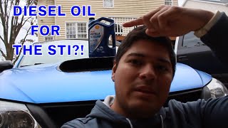 Why I Put Heavy Duty Diesel Engine Oil in my Subaru STI  Rotella T6 [upl. by Naira413]