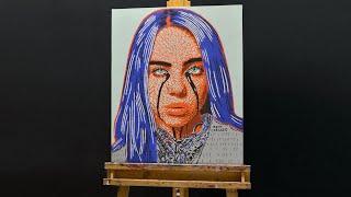 Painting Billie Eilish in Pop Art [upl. by Reisinger61]