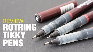 Review Rotring Tikky Graphic Fineliner Pen Pigment Ink [upl. by Meekar]