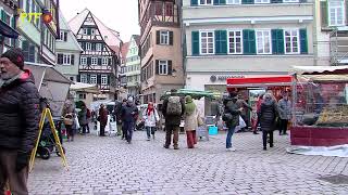 Über 350 Stände auf dem Weihnachtsmarkt in Tübingen [upl. by Pritchard]